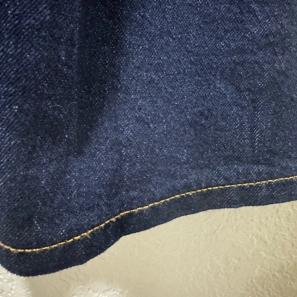 Free Assembly Dark Wash Denim Midi Skirt - Picture 7 of 7